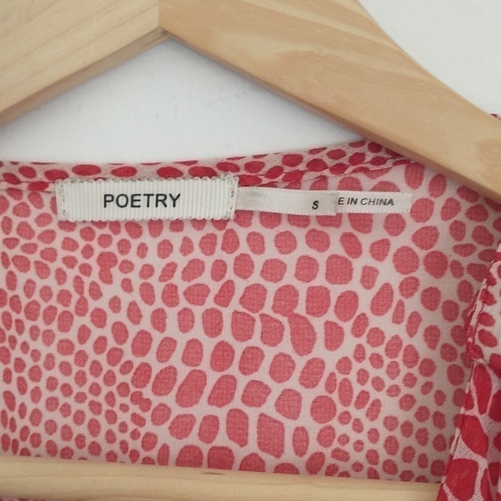 Poetry Fairycore Cottagecore 90's Blouse Tank Top Size Small - Picture 8 of 9